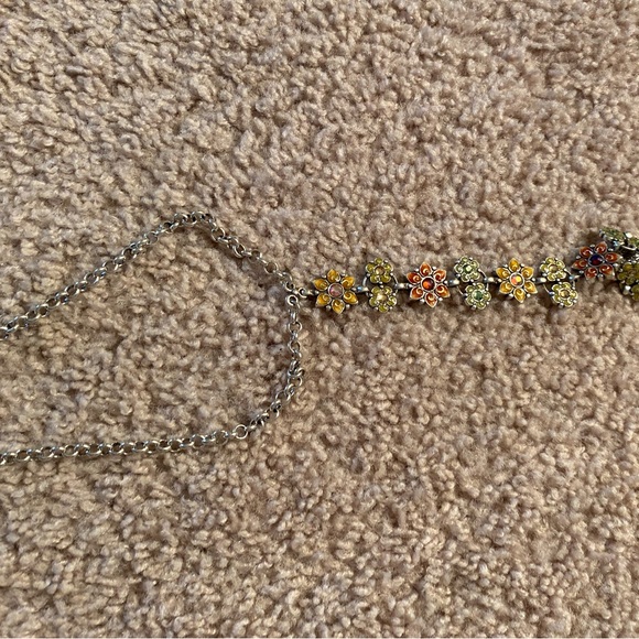 Jeweled Enamel Chain Belt 42 inches from end to end - Picture 2 of 16